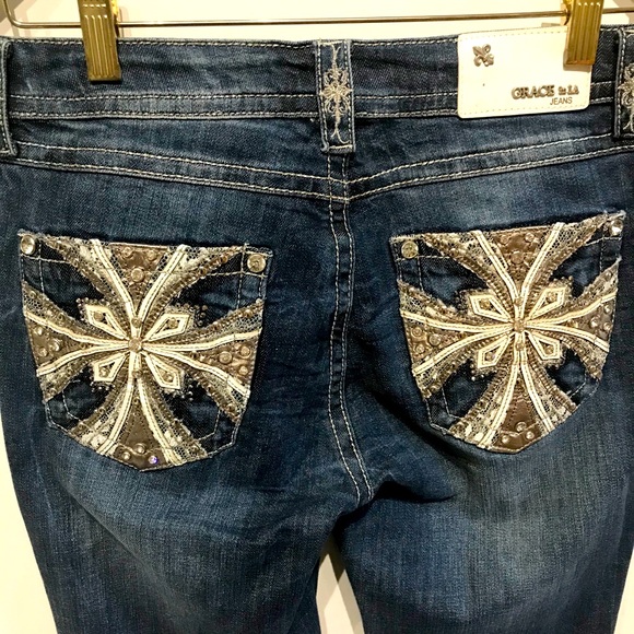 NWT GRACE IN LA EASY FIT BOOTCUT JEANS SZ 9 - Picture 4 of 6